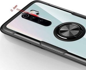 Etui XIAOMI REDMI 9 Clear Carbon Ring czarne 6