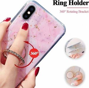 Etui XIAOMI REDMI 9 Marble Ring Holder Pierścień turkusowe 12
