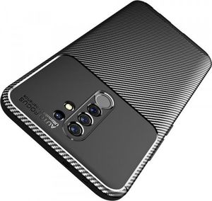 Etui XIAOMI REDMI 9 Pancerne Shockproof Carbon Fiber czarne 2