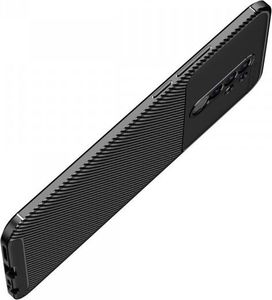 Etui XIAOMI REDMI 9 Pancerne Shockproof Carbon Fiber czarne 4