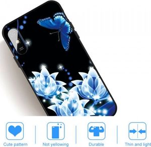 Etui XIAOMI REDMI 9A Slim Case Art Flowers and Butterfly czarne 2