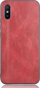 Etui XIAOMI REDMI 9A Slim Case Leather Coated skórzane czerwone 3