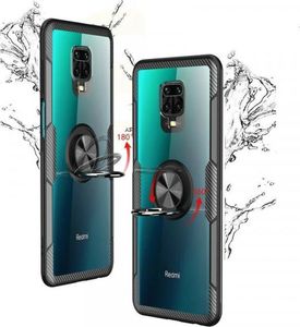 Etui XIAOMI REDMI NOTE 9 Clear Carbon Ring czarne 2