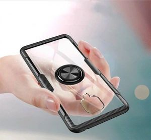 Etui XIAOMI REDMI NOTE 9 Clear Carbon Ring czarne 3