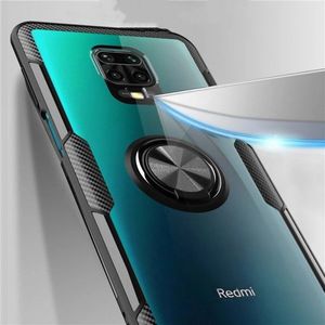 Etui XIAOMI REDMI NOTE 9 Clear Carbon Ring czarne 5