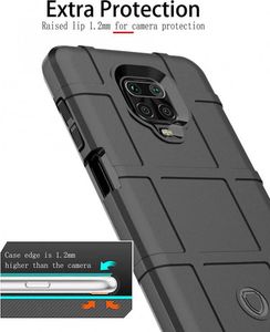 Etui XIAOMI REDMI NOTE 9 Pancerne Rugged Square czarne 5