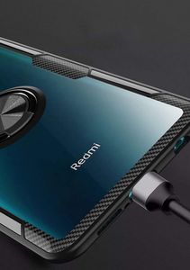 Etui XIAOMI REDMI NOTE 9S Pancerne Carbon czarne 7