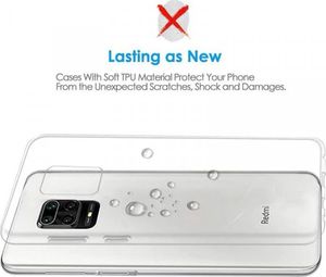 Etui XIAOMI REDMI NOTE 9S Slim Case Protect 2mm transparentne () - 8819200013138 5
