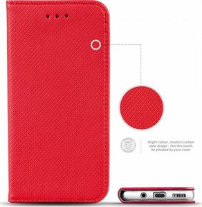 Etui portfel Flip Magnet HUAWEI Y5 2019 czerwone 4