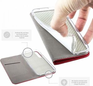 Etui portfel Flip Magnet HUAWEI Y5 2019 czerwone 5