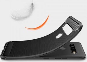 Hurtel Carbon Case elastyczne etui pokrowiec LG K61 czarny 6