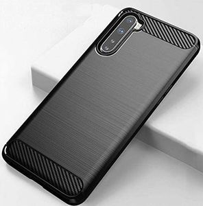 Hurtel Carbon Case elastyczne etui pokrowiec OnePlus Nord czarny 6