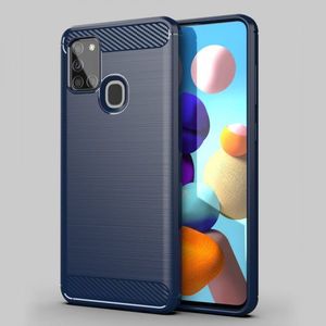 Hurtel Carbon Case elastyczne etui pokrowiec Samsung Galaxy A21S czarny 13
