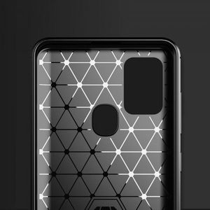 Hurtel Carbon Case elastyczne etui pokrowiec Samsung Galaxy A21S czarny 8