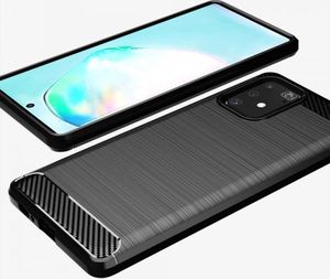 Hurtel Carbon Case elastyczne etui pokrowiec Samsung Galaxy S10 Lite niebieski uniwersalny (58677-uniw) - 58677-uniw 4