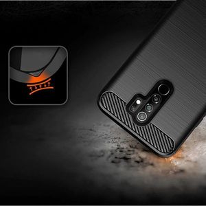 Hurtel Carbon Case elastyczne etui pokrowiec Xiaomi Redmi 9 niebieski 3