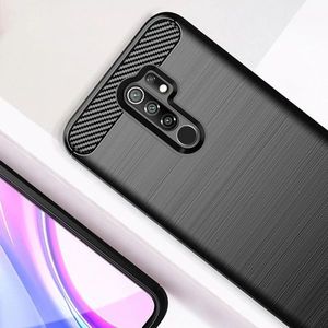 Hurtel Carbon Case elastyczne etui pokrowiec Xiaomi Redmi 9 niebieski 5