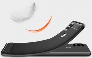 Hurtel Carbon Case elastyczne etui pokrowiec Xiaomi Redmi 9C czarny 3