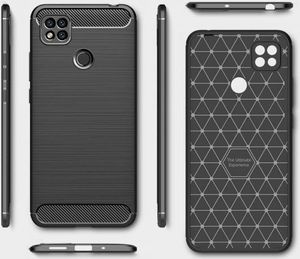 Hurtel Carbon Case elastyczne etui pokrowiec Xiaomi Redmi 9C niebieski 6