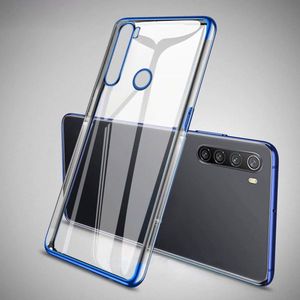 Hurtel Clear Color case żelowy pokrowiec etui z metaliczną ramką Motorola G8 Play czerwony 11