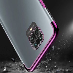 Hurtel Clear Color case żelowy pokrowiec etui z metaliczną ramką Xiaomi Redmi Note 9 Pro / Redmi Note 9S czarny 9