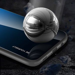 Hurtel Gradient Glass etui pokrowiec nakładka ze szkła hartowanego Huawei P40 Lite / Nova 7i / Nova 6 SE czarno-czerwony 9