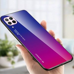 Hurtel Gradient Glass etui pokrowiec nakładka ze szkła hartowanego Huawei P40 Lite / Nova 7i / Nova 6 SE różowo-fioletowy 17