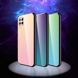 Hurtel Gradient Glass etui pokrowiec nakładka ze szkła hartowanego Huawei P40 Lite / Nova 7i / Nova 6 SE różowo-fioletowy 2