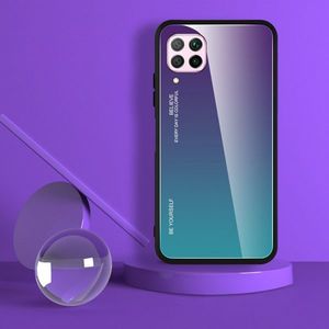 Hurtel Gradient Glass etui pokrowiec nakładka ze szkła hartowanego Huawei P40 Lite / Nova 7i / Nova 6 SE różowo-fioletowy 4