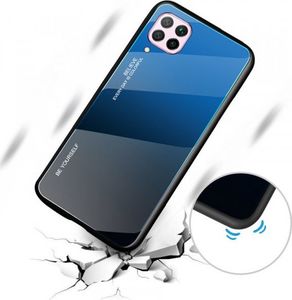 Hurtel Gradient Glass etui pokrowiec nakładka ze szkła hartowanego Huawei P40 Lite / Nova 7i / Nova 6 SE różowy 6