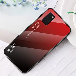 Hurtel Gradient Glass etui pokrowiec nakładka ze szkła hartowanego Samsung Galaxy A41 czarno-niebieski 21