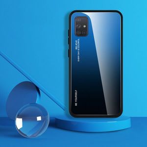 Hurtel Gradient Glass etui pokrowiec nakładka ze szkła hartowanego Samsung Galaxy A71 różowy 3