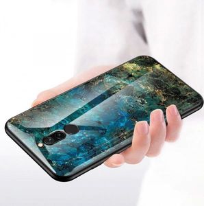 Hurtel Gradient Glass etui pokrowiec nakładka ze szkła hartowanego Xiaomi Redmi 8 zielono-fioletowy 2