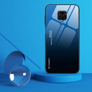 Hurtel Gradient Glass etui pokrowiec nakładka ze szkła hartowanego Xiaomi Redmi Note 9 Pro / Redmi Note 9S czarno-czerwony 4