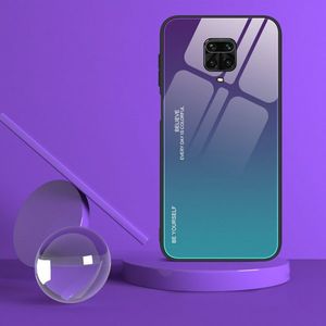 Hurtel Gradient Glass etui pokrowiec nakładka ze szkła hartowanego Xiaomi Redmi Note 9 Pro / Redmi Note 9S czarno-czerwony 5
