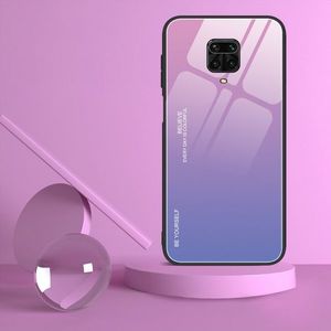 Hurtel Gradient Glass etui pokrowiec nakładka ze szkła hartowanego Xiaomi Redmi Note 9 Pro / Redmi Note 9S czarno-czerwony 6