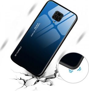 Hurtel Gradient Glass etui pokrowiec nakładka ze szkła hartowanego Xiaomi Redmi Note 9 Pro / Redmi Note 9S różowo-fioletowy 7