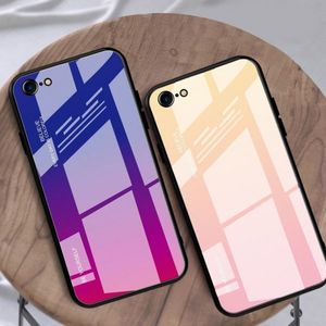 Hurtel Gradient Glass etui pokrowiec nakładka ze szkła hartowanego iPhone SE 2020 / iPhone 8 / iPhone 7 czarno-czerwony uniwersalny (60540-uniw) - 60540-uniw 12