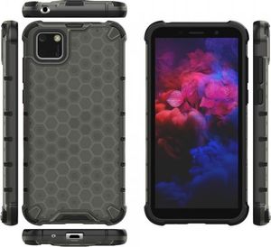 Hurtel Honeycomb etui pancerny pokrowiec z żelową ramką Huawei Y5p czarny 23