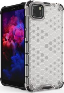 Hurtel Honeycomb etui pancerny pokrowiec z żelową ramką Huawei Y5p czarny 5
