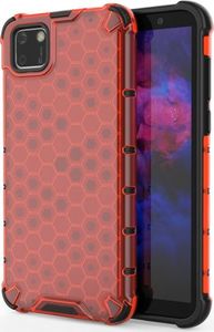 Hurtel Honeycomb etui pancerny pokrowiec z żelową ramką Huawei Y5p czerwony 13