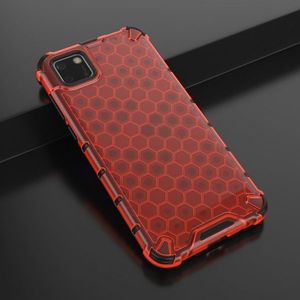 Hurtel Honeycomb etui pancerny pokrowiec z żelową ramką Huawei Y5p czerwony 3