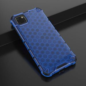 Hurtel Honeycomb etui pancerny pokrowiec z żelową ramką Huawei Y5p niebieski 17