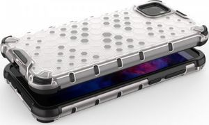Hurtel Honeycomb etui pancerny pokrowiec z żelową ramką Huawei Y5p niebieski 6