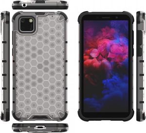 Hurtel Honeycomb etui pancerny pokrowiec z żelową ramką Huawei Y5p przezroczysty 103