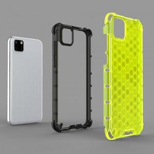 Hurtel Honeycomb etui pancerny pokrowiec z żelową ramką Huawei Y5p przezroczysty 50