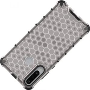 Hurtel Honeycomb etui pancerny pokrowiec z żelową ramką Huawei Y6p czarny 2