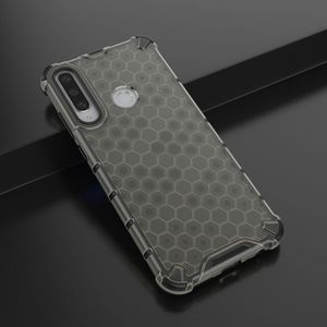 Hurtel Honeycomb etui pancerny pokrowiec z żelową ramką Huawei Y6p czarny 3