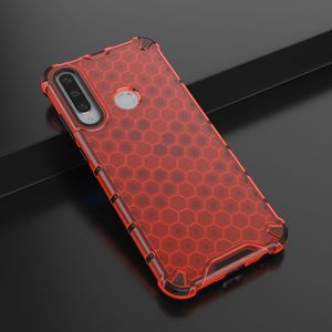 Hurtel Honeycomb etui pancerny pokrowiec z żelową ramką Huawei Y6p czerwony 2