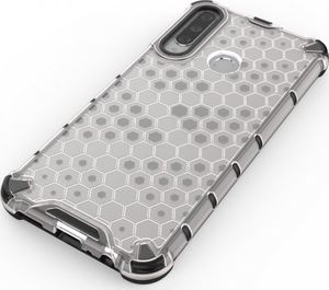 Hurtel Honeycomb etui pancerny pokrowiec z żelową ramką Huawei Y6p czerwony 21